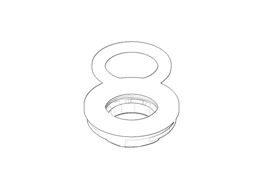 DORNBRACHT Befestigung mit Dichtungen ERSATZTEILE 04231000404 D. 45 mm, 3/4'', 0423100040490 Galeriebild 1